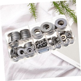 STOBAZA 1 Set Stainless Steel Flat Washers Premium Washers with Storage Box for Easy Access for Sump Plugs Water Fuel and Hydraulic Fittings