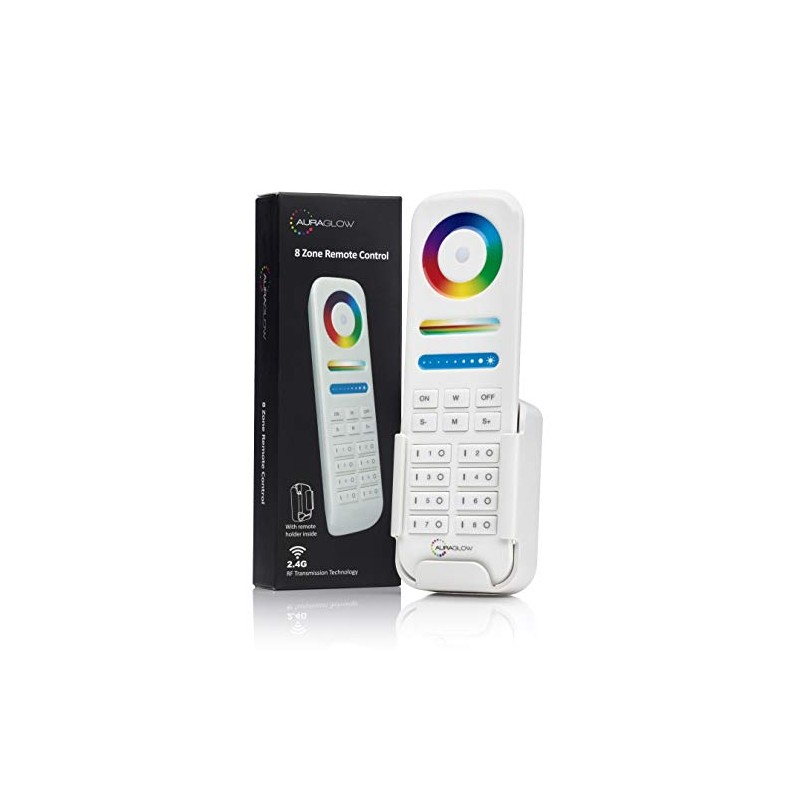 Auraglow Wireless 8-Zone Programmable 2.4GHz Radio Frequency RF Remote Control