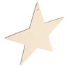 8Pcs Wooden Star Ornaments Blank Unfinished Small Christmas Tree Hanging