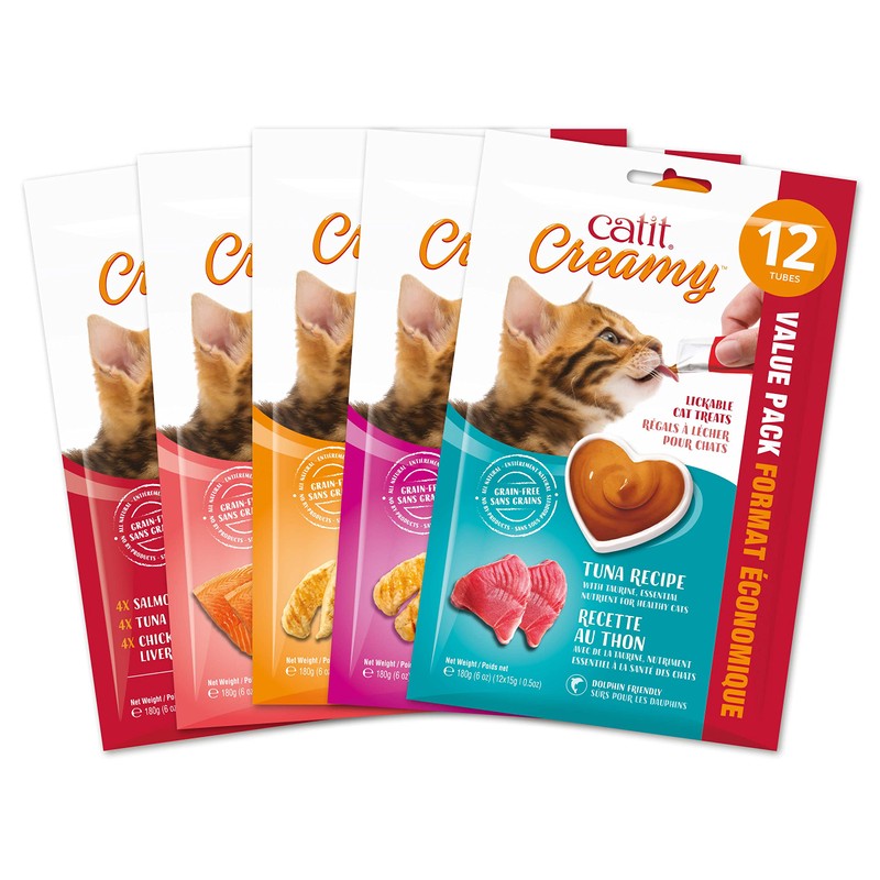Catit Creamy Lickable Cat Treat, Healthy Cat Treat, Chicken &