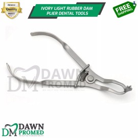 DawnProMed Dental Ivory Light Rubber Dam Clamp Forceps Plier Restorative Endodontic German