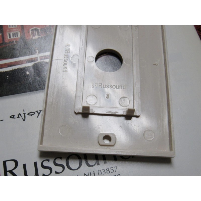 Russound Almond Russound Embossed 'R' Wall Plate for Impedance Series