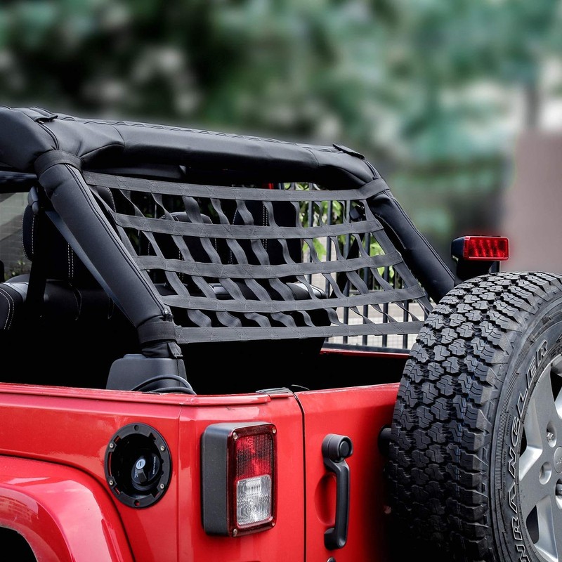 Mesh Cargo Net Hammock Roof Top Netting Hammock for Jeep