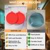 Viotiin Silicone Replacement Lids for Pyrex 7401-s 3-Cup Sculpted Glass