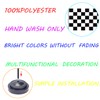 WXTWK 2 Pack Checkered Black and White Racing Flag Race