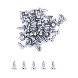 500X NUZAMAS 7G*9.5 304 Stainless Steel Self-Tapping Screws Cross Flat Countersunk Head Screw Miniature Screw Wood Screw Self-Tapping Screws and Wood Screw(ST3.9 * 9.5)