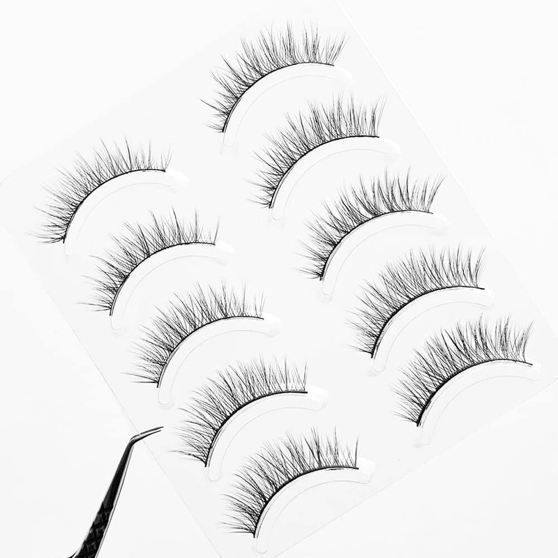 Musegetes 3D False Eyelashes Popular Black Natural Axis Soft Core