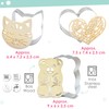 ScrapCooking Set of 3 Cookie Cutters + Wooden Embosser Cat