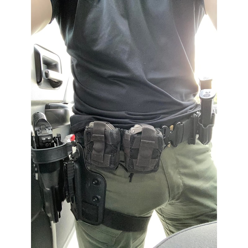 Open-Top Hinged Handcuff Holster Pouch,Handcuff Case Fit Asp/Law Enforcement Chain