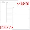 MPC 50 Pack Cornell Style Study Note Taking System Sheets,