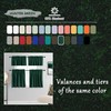DONREN Dark Green Blackout Thermal Insulating Window Curtain Panels for