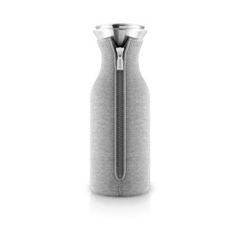 eva solo Fridge Carafe, 3.8 fl oz (1 L) Pitcher, Cold Water Bottle, Glass, Heat Resistant Glass, Heat Retention, Cold Retention, Nordic, Dishwasher Safe, Jug, Decanter, Stylish, Coffee, Light Gray
