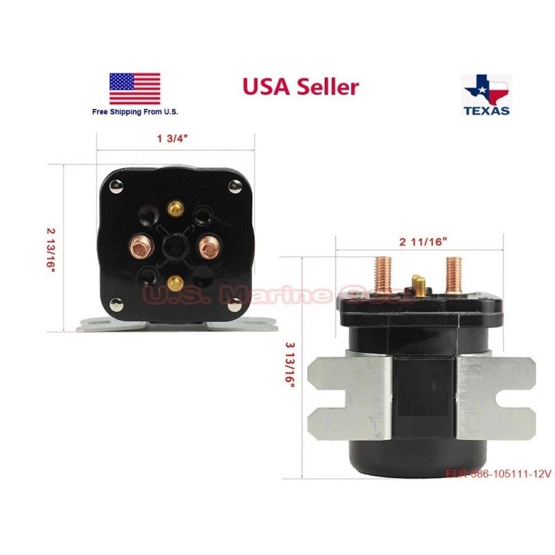USMG Solenoid Relay for Yamaha Golf Cart Gas Engine G8