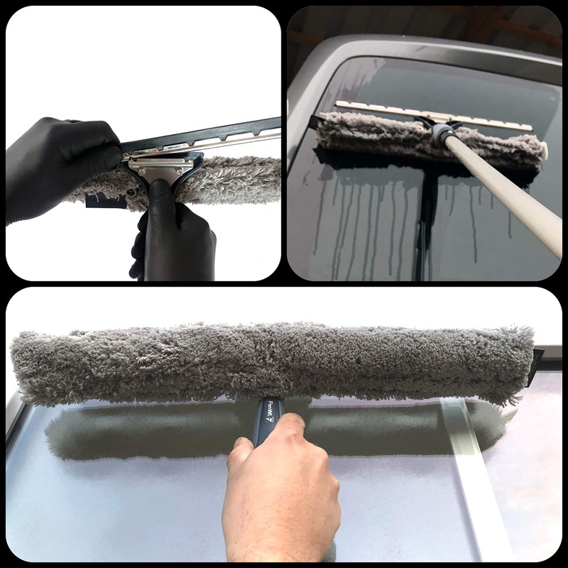 FenWi Combination Window Wiper 45/50 cm Wide for Large Glass