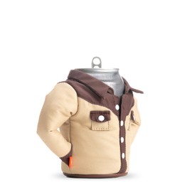 Puffin - The Howdy Cowboy Shirt - Insulated 12 oz Can Cooler I Beer Bottle & Soda Can Insulator, Keep Drinks and Beverages Cold - Taco Tan/Chocolate