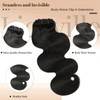 Body Wave Clip in Hair Extensions Human Hair 120g 7pcs