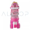 Alltop Patines De 4 Ruedas Led Para Niño Niña Ajustables