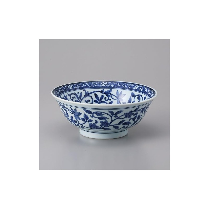 Ale-net Indigo Arabesque 6.0 Ramen Bowl Set of 3