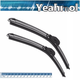 Yeahmol 24"&21" Fit For Ford Bronco Sport 2022-2021 Windshield Wiper Blades 2PCS