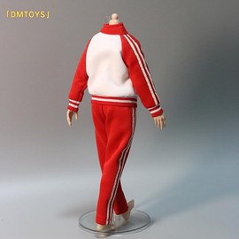 [TOYBARJAPAN] 1/6 Figure Accessories/Fits TBLeague and Other Elements DMTOYS Youth School Girls Gymnastics Uniform Uniform Top and Bottom Set (Does Not Include Body and Head) (Red White)