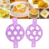 2Pcs Pancake Maker Mold, 7 Cavity Star/Heart Shape Non-Stick Egg