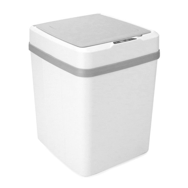 QWORK® Automatic Sensor Trash Can Touchless Motion Sensor Bin with