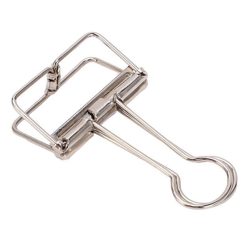 50Pcs Metal Hollow Binder Clips Multipurpose Durable Paper Clamps for