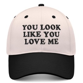 You Look Like You Love Me Hat, Funny Vintage Trucker Hats for Women Men, Trendy Embroidered Snapback Baseball Cap
