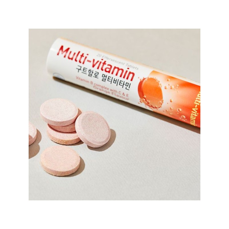 Daily One 구트할로 멀티비타민 오렌지맛 발포 비타민 4000mg X 20정
