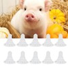 10Pcs Goat Nursing Nipple, Milk Bottle Bucket Nipple Replacement Soft