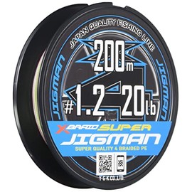 X-Braid Super Jigman X4 200m No. 1.2 20lb 5 Colors
