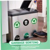 Operitacx 6 Labels/kit Recycling Stickers for Bins Visible Waterproof Decals