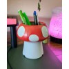 Mushroom Pencil Holder for Desk Cute Pen Holder Decoration 3.5"D