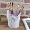 CENBEN 3 PCS Plastic Flower Hollow Pen Holder Vase Pot