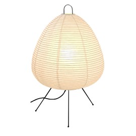 Dimmable Japanese Rice Paper Lantern Lamp, Japandi Akari Noguchi Lamp with Washi Paper Shade, Warm Light Paper Table Lamp (120V- US Plug), Ideal for Bedside Table