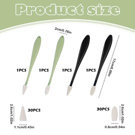 4 Pcs Sketch Wiper Set with 60 Sponge Heads, Washable Blending Sticks for Drawing, Art Blenders for Artists and Students