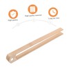 COLLBATH 1pc Natural Bamboo Food Serving Tongs Magnetic Kitchen Clip