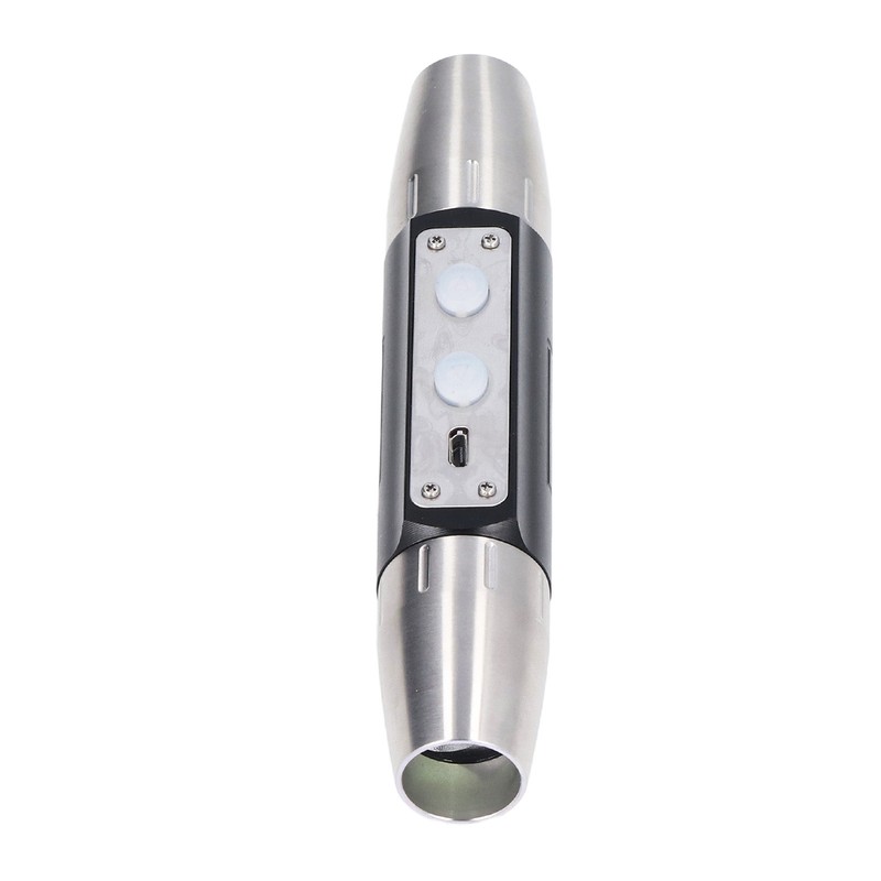 Identification Flashlight Super Bright USB Rechargeable Quad LEDs Portable Jade