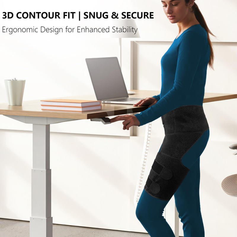 LAFUYSO Hip Brace with Double Strap Support for Sciatica, Lower