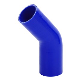 X AUTOHAUX 1 Pcs 63mm/2.48"-70mm/2.76" ID 120mm/4.72" Length 45 Degrees Blue Car Silicone Hose Coolant Hose Universal