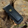 SHARD Folding pocket knife sheath Custom genuine Leather Sheath for