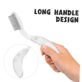 Ipetboom Sets Eyebrow Comb Lash Brush Set Lash Separating Tool Dense Comb Metal for Makeup Eyebrow Grooming Pcs