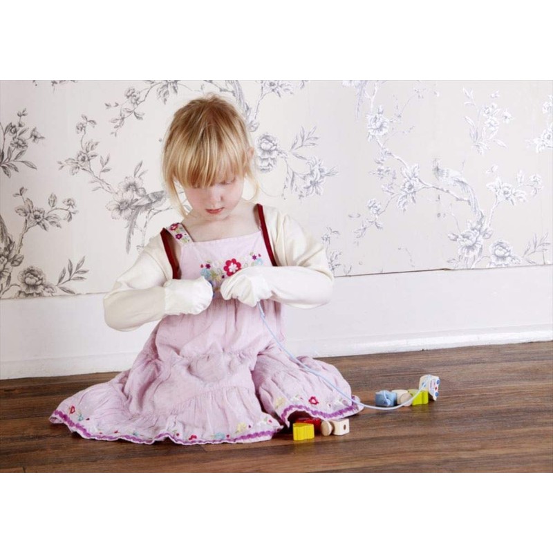 ScratchSleeves | Stay-on Scratch Mitts for Itchy Children | Cream/Cappuccino
