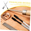 OSALADI 6pcs Stamp Tweezers Stainless Steel Craft Applicator for Stamps