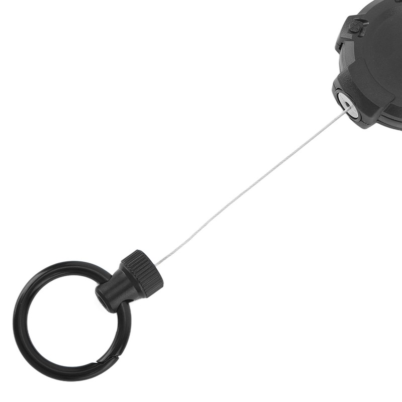 Magnetic Retractable Keychain Stainless Steel Wire Easy Pull Buckle Carabiner