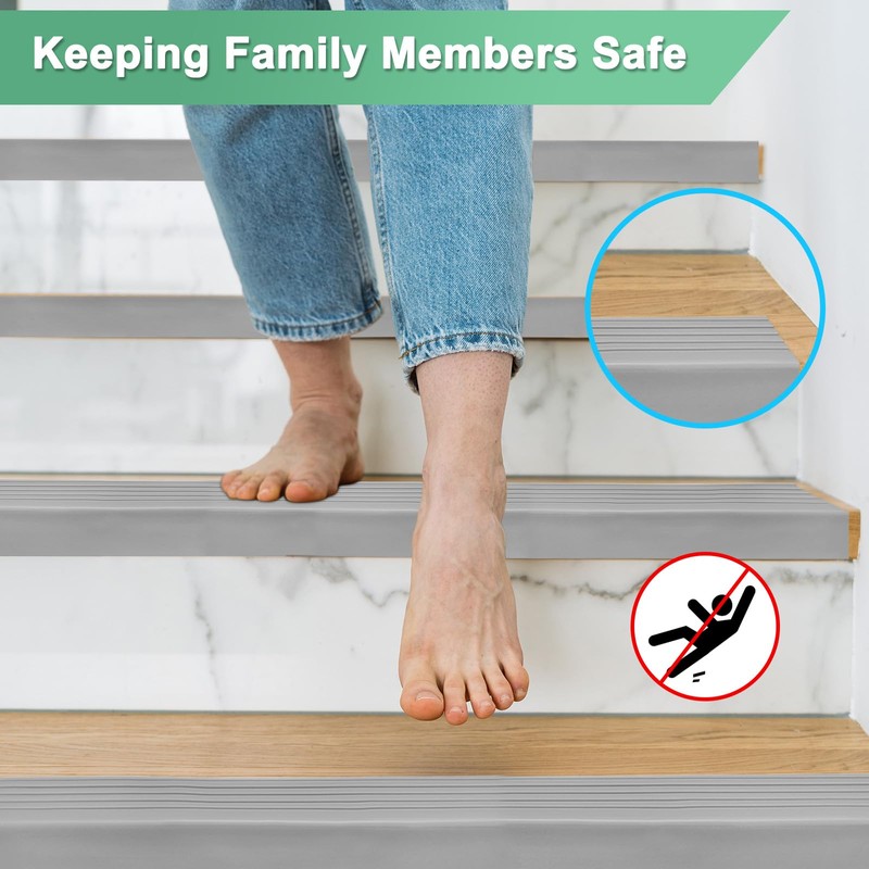 M METERXITY Stair Edge Trim 10FT Vinyl Rubber Stair Nosing
