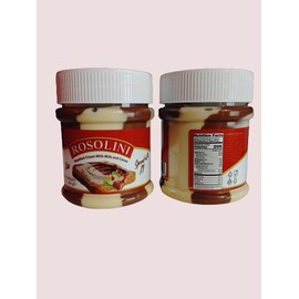 Rosolini Duo Hazelnut Cream with Milk and Cocoa Spread, 7 OZ (2 Pack)