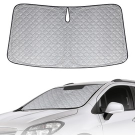 Sonnenschutz Auto Frontscheibe Ersatz für Opel Mokka A/Mokka X 2012-2019, Auto Windschutzscheibe Sonnenschutz Innen, Faltbar Sonnenschirm Auto UV Reflektierender Staub Schutz Sonnenschutzfolie