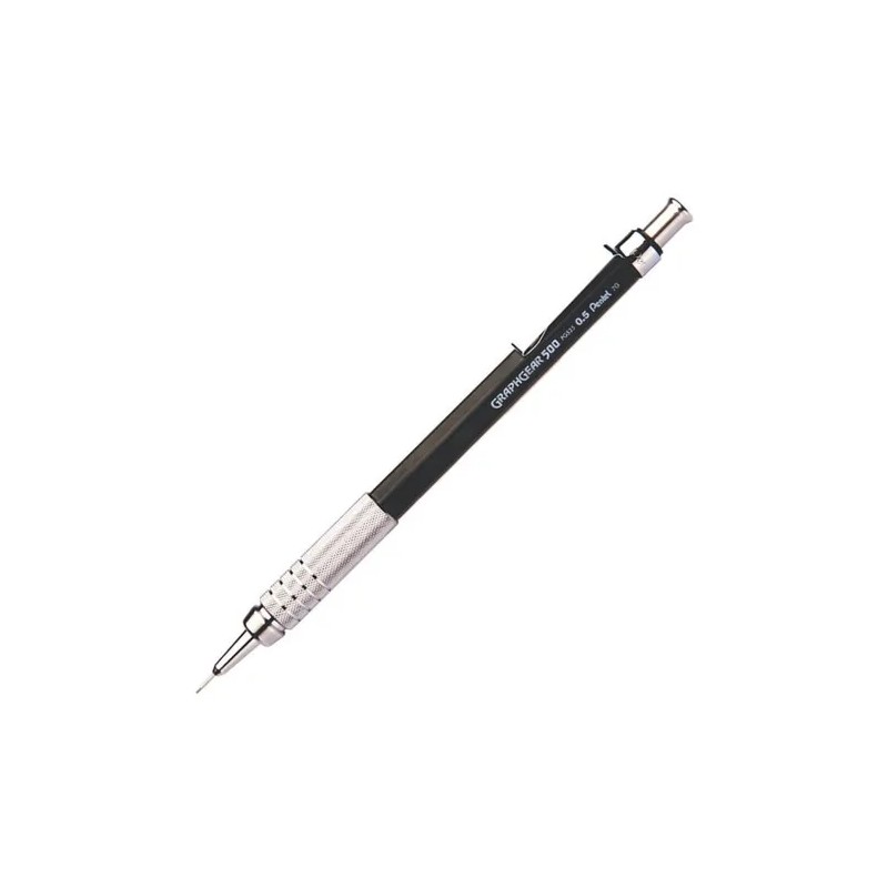 Lápiz Técnico Pentel Graphgear 500, Color Negro 0.5 Negro 0.5