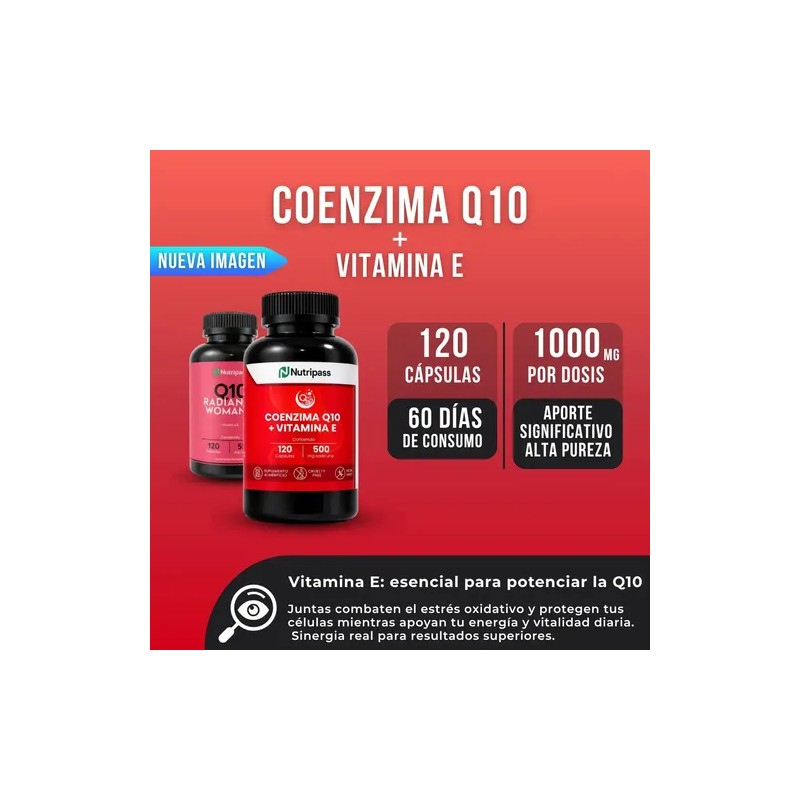 Q10 Vitamina 120 Cápsulas Radiance Woman Nutripass Sabor
